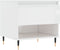 vidaXL - Salontafel - 50x46x50 - cm - bewerkt - hout - hoogglans - wit