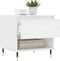 vidaXL - Salontafel - 50x46x50 - cm - bewerkt - hout - hoogglans - wit