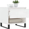vidaXL - Salontafel - 50x46x50 - cm - bewerkt - hout - hoogglans - wit