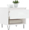 vidaXL - Salontafel - 50x46x50 - cm - bewerkt - hout - hoogglans - wit