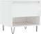vidaXL - Salontafel - 50x46x50 - cm - bewerkt - hout - hoogglans - wit
