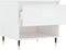 vidaXL - Salontafel - 50x46x50 - cm - bewerkt - hout - hoogglans - wit