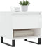 vidaXL - Salontafel - 50x46x50 - cm - bewerkt - hout - hoogglans - wit