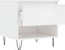 vidaXL - Salontafel - 50x46x50 - cm - bewerkt - hout - hoogglans - wit