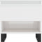 vidaXL - Salontafel - 50x46x50 - cm - bewerkt - hout - hoogglans - wit