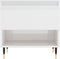 vidaXL - Salontafel - 50x46x50 - cm - bewerkt - hout - hoogglans - wit