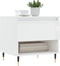 vidaXL - Salontafel - 50x46x50 - cm - bewerkt - hout - hoogglans - wit