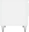 vidaXL - Salontafel - 50x46x50 - cm - bewerkt - hout - hoogglans - wit