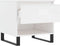 vidaXL - Salontafel - 50x46x50 - cm - bewerkt - hout - hoogglans - wit