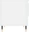 vidaXL - Salontafel - 50x46x50 - cm - bewerkt - hout - hoogglans - wit