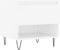 vidaXL - Salontafel - 50x46x50 - cm - bewerkt - hout - wit