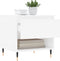 vidaXL - Salontafel - 50x46x50 - cm - bewerkt - hout - wit