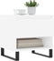 vidaXL - Salontafel - 50x46x50 - cm - bewerkt - hout - wit