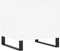 vidaXL - Salontafel - 50x46x50 - cm - bewerkt - hout - wit