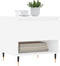 vidaXL - Salontafel - 50x46x50 - cm - bewerkt - hout - wit