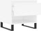 vidaXL - Salontafel - 50x46x50 - cm - bewerkt - hout - wit