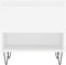 vidaXL - Salontafel - 50x46x50 - cm - bewerkt - hout - wit