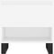 vidaXL - Salontafel - 50x46x50 - cm - bewerkt - hout - wit