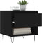 vidaXL - Salontafel - 50x46x50 - cm - bewerkt - hout - zwart