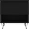 vidaXL - Salontafel - 50x46x50 - cm - bewerkt - hout - zwart