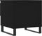 vidaXL - Salontafel - 50x46x50 - cm - bewerkt - hout - zwart