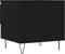 vidaXL - Salontafel - 50x46x50 - cm - bewerkt - hout - zwart