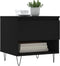 vidaXL - Salontafel - 50x46x50 - cm - bewerkt - hout - zwart