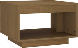 vidaXL - Salontafel - 50x50x33,5 - cm - massief - grenenhout - honingbruin