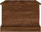vidaXL - Salontafel - 50x50x35 - cm - bewerkt - hout - bruin - eikenkleur