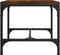 vidaXL - Salontafel - 50x50x35 - cm - bewerkt - hout - bruin - eikenkleur