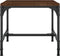 vidaXL - Salontafel - 50x50x35 - cm - bewerkt - hout - bruin - eikenkleur