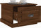 vidaXL - Salontafel - 50x50x35 - cm - bewerkt - hout - bruin - eikenkleur