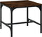 vidaXL - Salontafel - 50x50x35 - cm - bewerkt - hout - gerookt - eikenkleurig