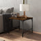 vidaXL - Salontafel - 50x50x35 - cm - bewerkt - hout - gerookt - eikenkleurig