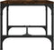 vidaXL - Salontafel - 50x50x35 - cm - bewerkt - hout - gerookt - eikenkleurig