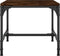 vidaXL - Salontafel - 50x50x35 - cm - bewerkt - hout - gerookt - eikenkleurig