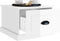 vidaXL - Salontafel - 50x50x35 - cm - bewerkt - hout - hoogglans - wit