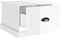vidaXL - Salontafel - 50x50x35 - cm - bewerkt - hout - hoogglans - wit