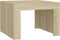vidaXL - Salontafel - 50x50x35 - cm - bewerkt - hout - sonoma - eikenkleurig
