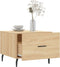 vidaXL - Salontafel - 50x50x35 - cm - bewerkt - hout - sonoma - eikenkleurig