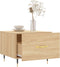 vidaXL - Salontafel - 50x50x35 - cm - bewerkt - hout - sonoma - eikenkleurig