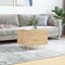 vidaXL - Salontafel - 50x50x35 - cm - bewerkt - hout - sonoma - eikenkleurig