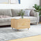 vidaXL - Salontafel - 50x50x35 - cm - bewerkt - hout - sonoma - eikenkleurig