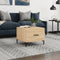 vidaXL - Salontafel - 50x50x35 - cm - bewerkt - hout - sonoma - eikenkleurig