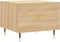 vidaXL - Salontafel - 50x50x35 - cm - bewerkt - hout - sonoma - eikenkleurig