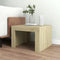 vidaXL - Salontafel - 50x50x35 - cm - bewerkt - hout - sonoma - eikenkleurig