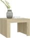vidaXL - Salontafel - 50x50x35 - cm - bewerkt - hout - sonoma - eikenkleurig