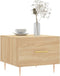 vidaXL - Salontafel - 50x50x35 - cm - bewerkt - hout - sonoma - eikenkleurig