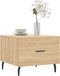vidaXL - Salontafel - 50x50x35 - cm - bewerkt - hout - sonoma - eikenkleurig