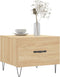 vidaXL - Salontafel - 50x50x35 - cm - bewerkt - hout - sonoma - eikenkleurig